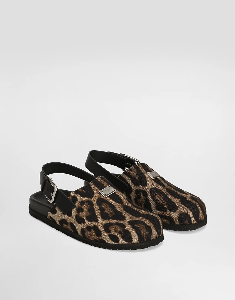 Canvas mules