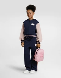 Jersey hoodie with logo