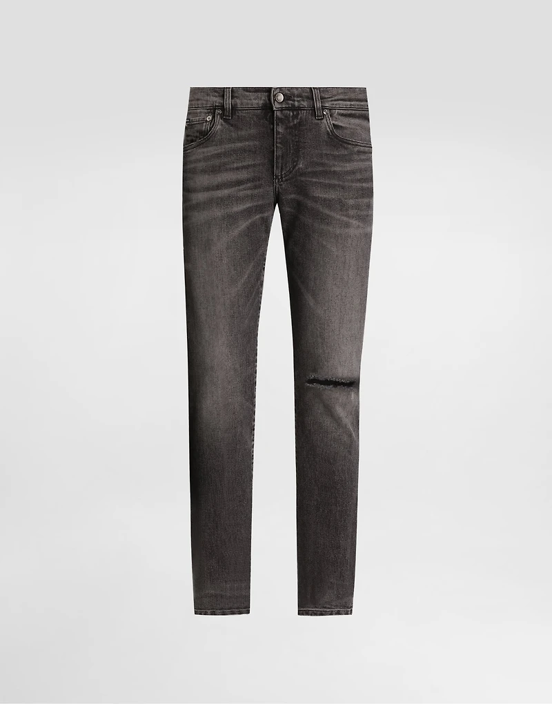 Skinny stretch cotton jeans