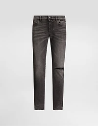 Skinny stretch cotton jeans