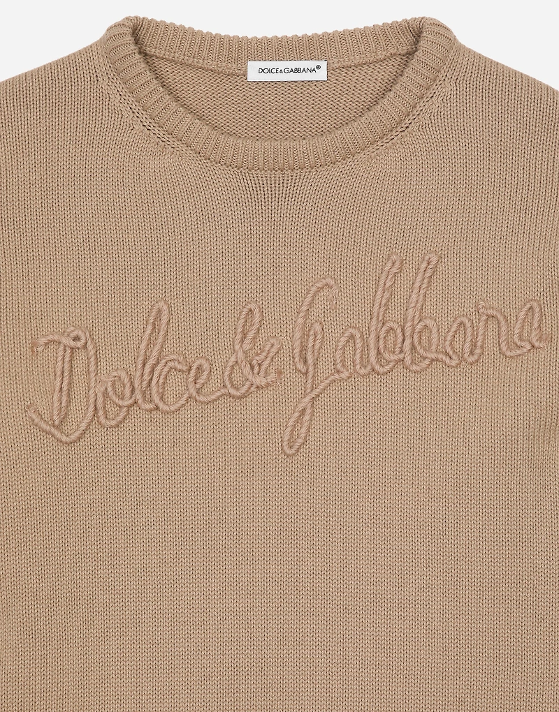 Cotton pullover with Dolce&Gabbana logo