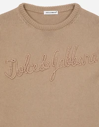 Cotton pullover with Dolce&Gabbana logo