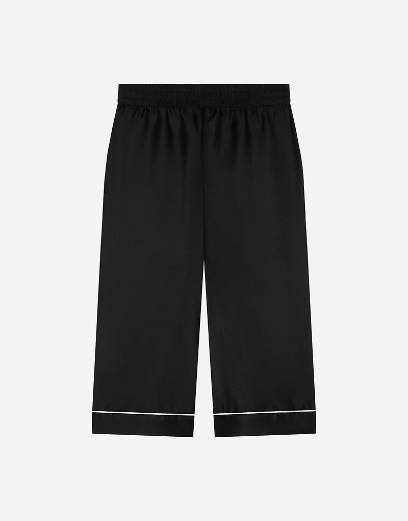 Silk twill vanity pants