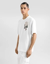 Cotton T-shirt with patch