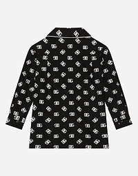 Poplin vanity shirt with DG logo print