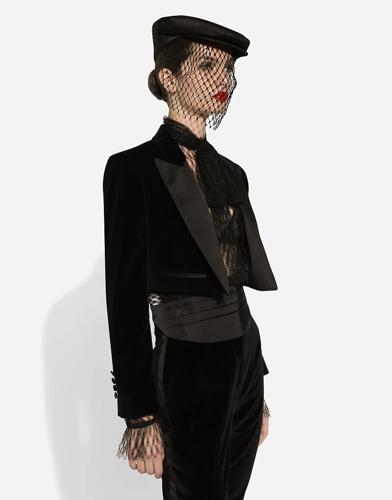 Velvet Spencer tuxedo jacket