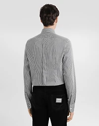 Striped popeline gold shirt
