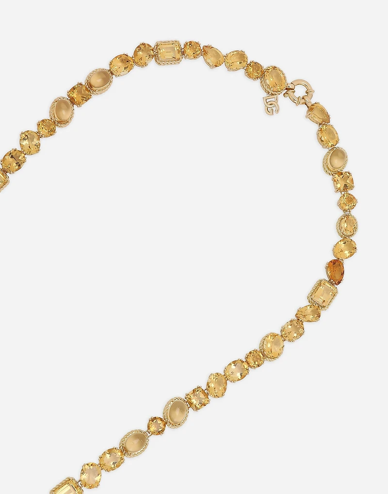 Rainbow Monochrome Sautoir
 18-carat yellow gold and citrines