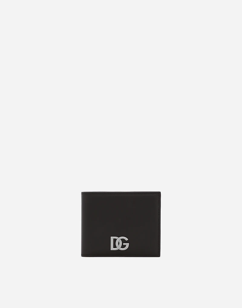 Calfskin nappa wallet with DG logo