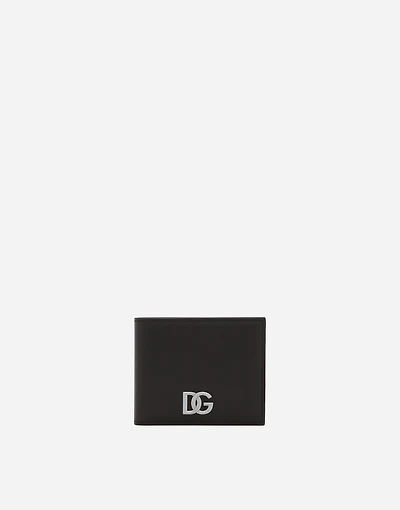 Calfskin nappa wallet with DG logo
