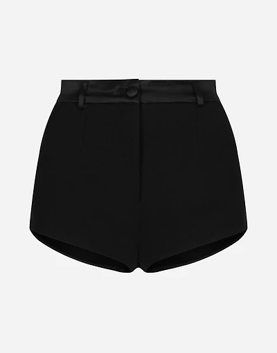 Stretch wool high-waisted tuxedo panties