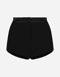 Stretch wool high-waisted tuxedo panties