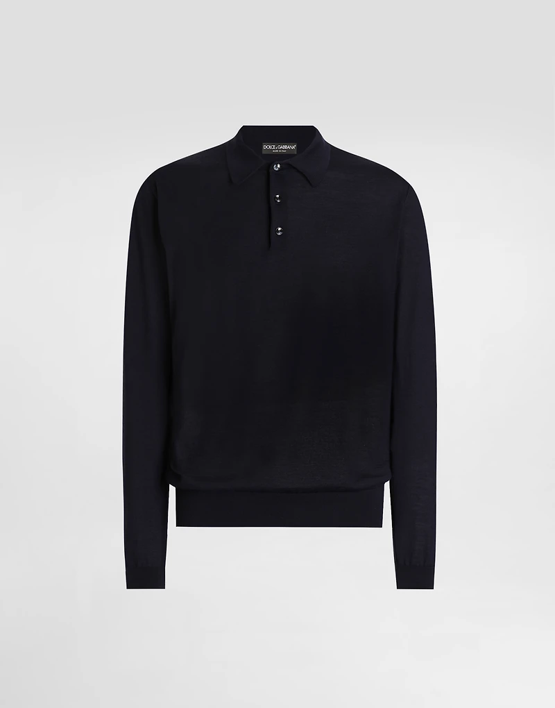 Cashmere polo shirt