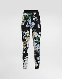 Activewear leggings floral-print jersey