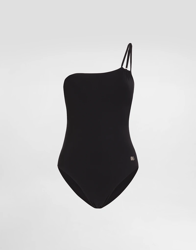 One-piece one-shoulder swimsuit