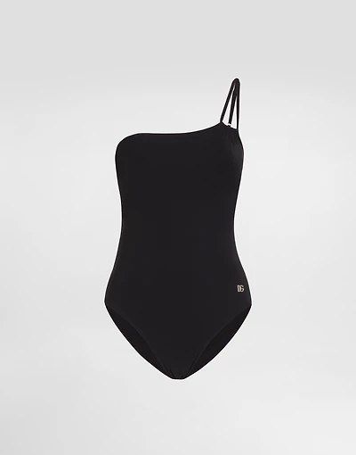 One-piece one-shoulder swimsuit