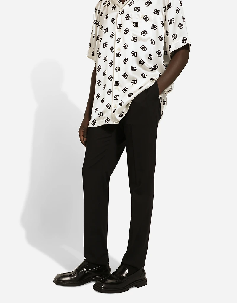 Stretch wool pants