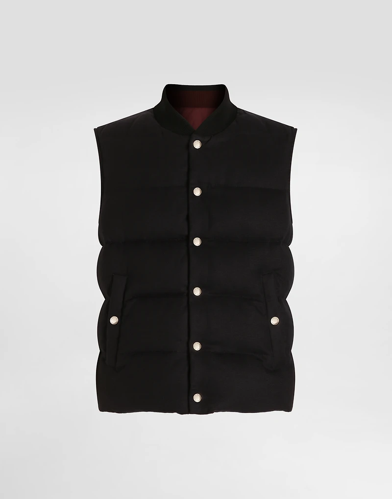 Reversible padded gilet