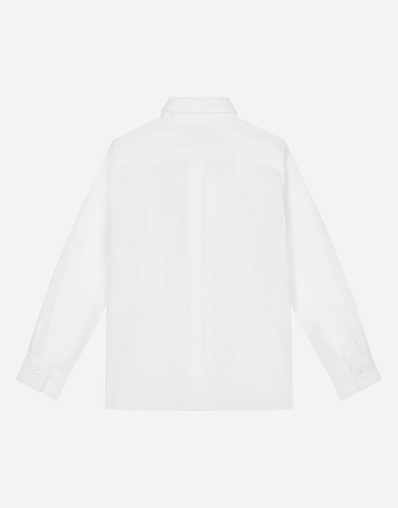 Poplin shirt with DG embroidery