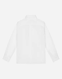 Poplin shirt with DG embroidery