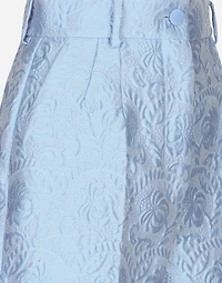 Floral quilted jacquard shorts