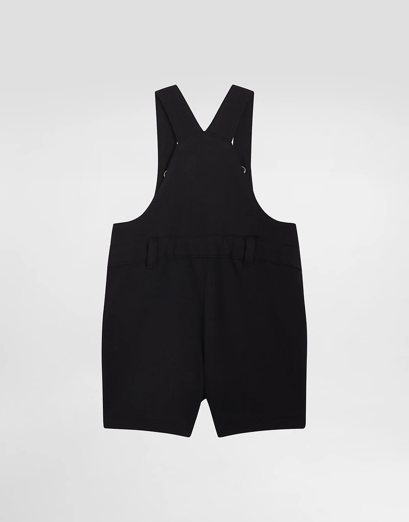 Fleece dungarees with DG logo