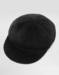 Velvet flat cap