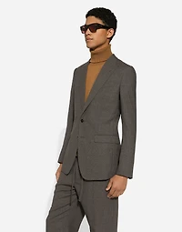 Single-breasted wool Taormina-fit jacket