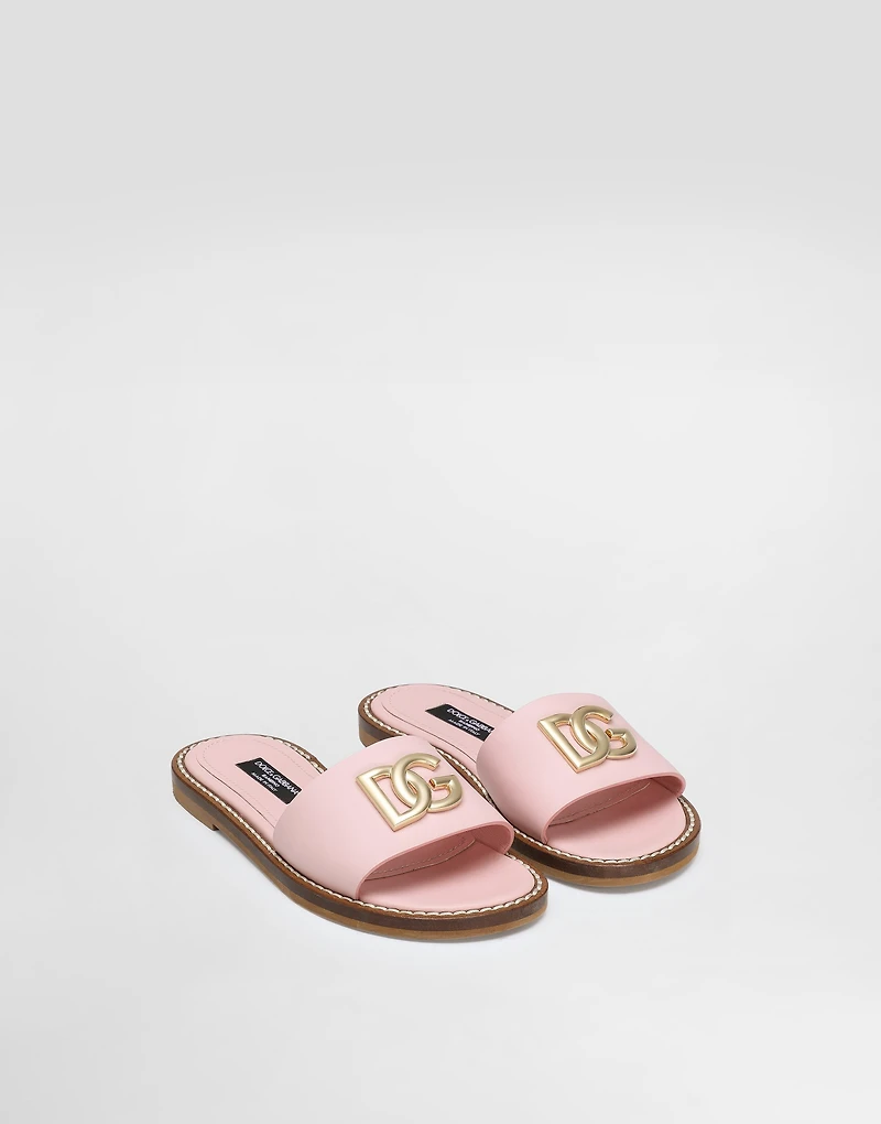 Flat calfskin slipper