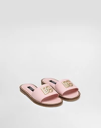 Flat calfskin slipper