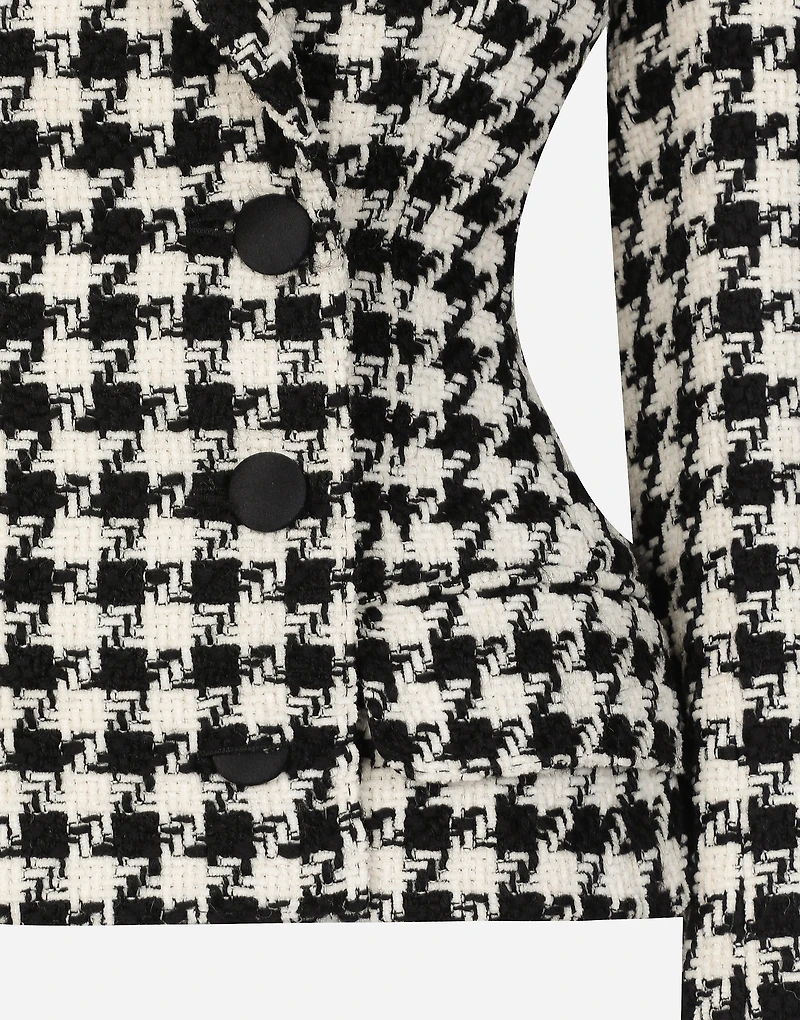 Macro-houndstooth Dolce jacket