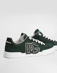 Portofino light strobel sneakers canvas and calfskin