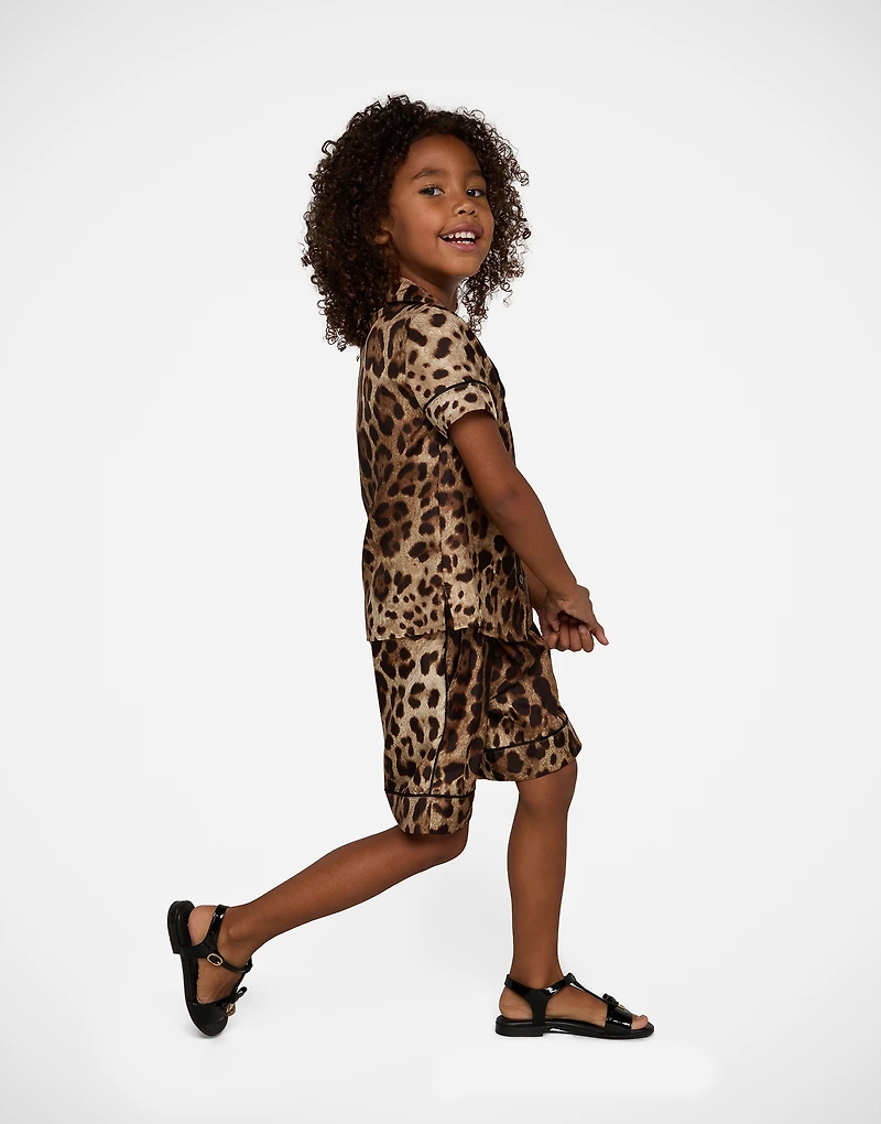 Patent leather sandals with DG logo