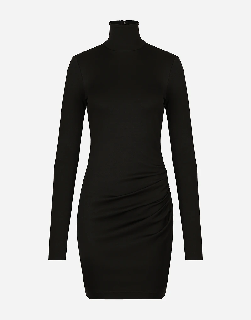 Short jersey Milano rib dress