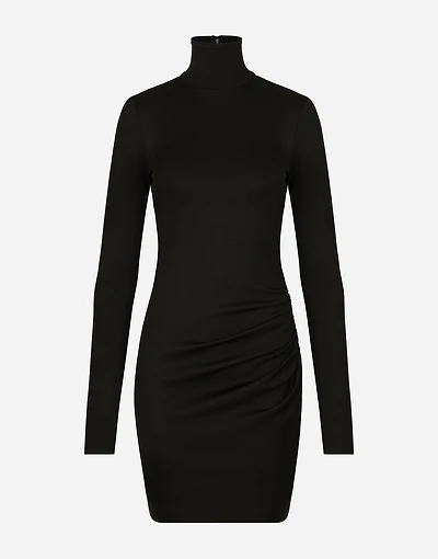 Short jersey Milano rib dress