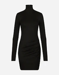 Short jersey Milano rib dress