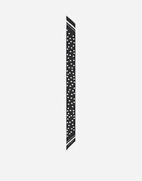 Polka-dot twill headscarf