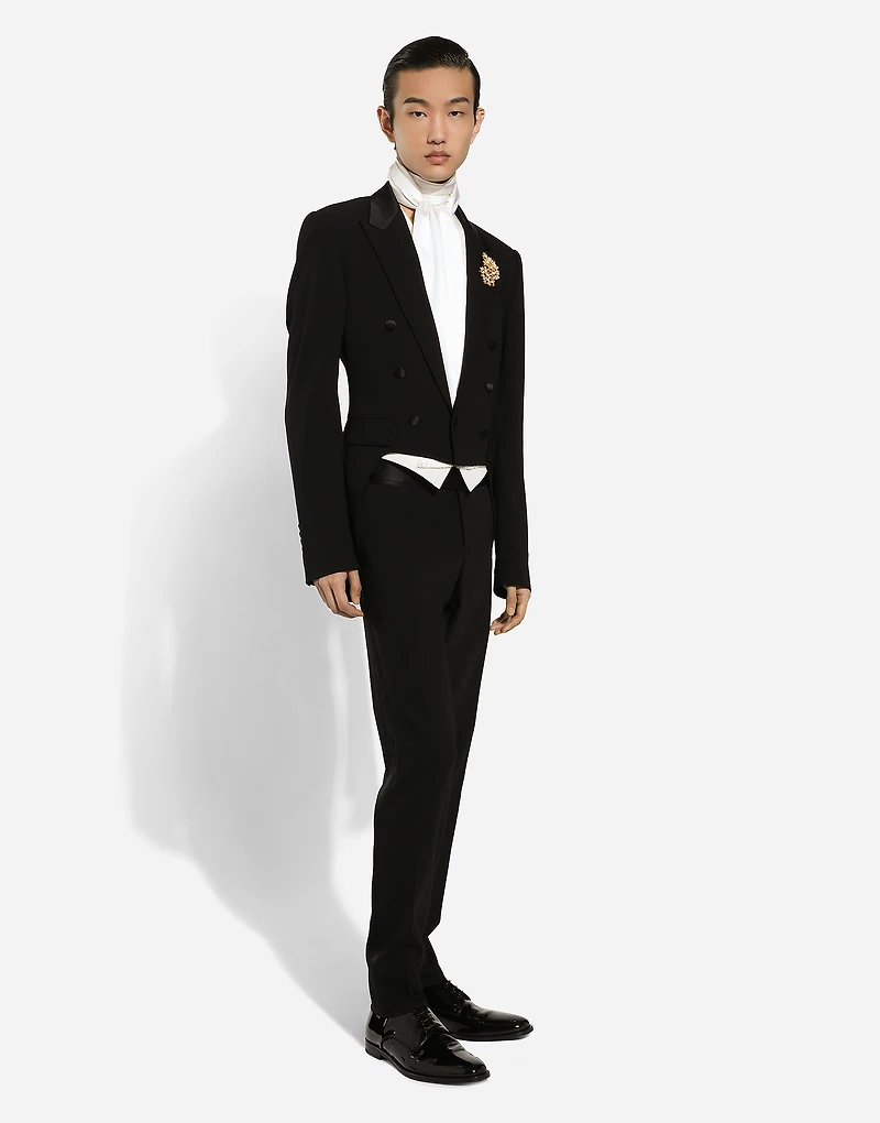 Single-breasted tuxedo suit