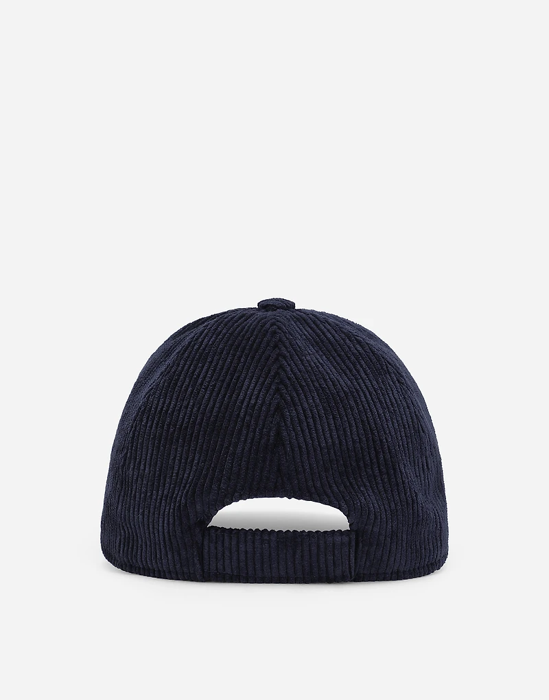 Corduroy baseball cap with DG laurel logo