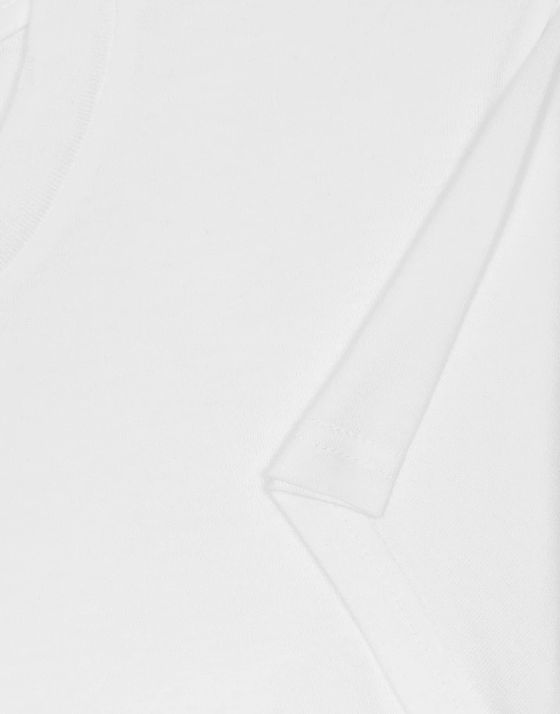 Cropped jersey T-shirt with DG logo