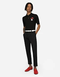 Stretch cotton pants