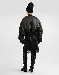 Oversized nylon canvas jacket