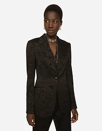 Floral jacquard Turlington blazer