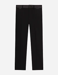 Classic woolen pants with duchesse inserts