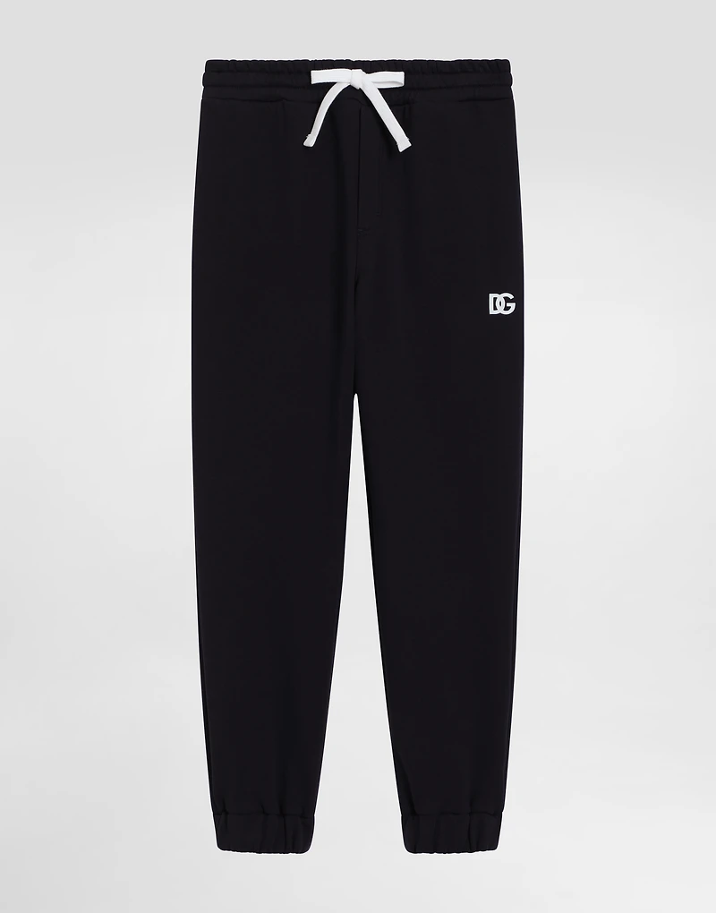 Fleece jogging pants with DG logo