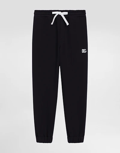 Fleece jogging pants with DG logo
