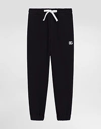 Fleece jogging pants with DG logo