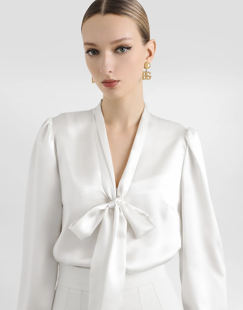 Silk satin shirt