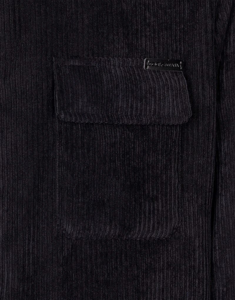 Lined corduroy shirt