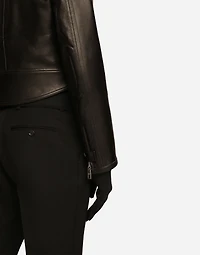 Nappa leather biker jacket